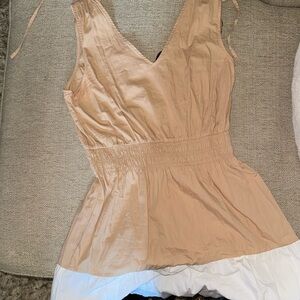 Summer 100% cotton sleeveless dress